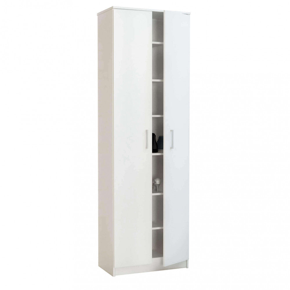 White 2-door cabinet