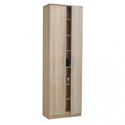2-door light oak cabinet