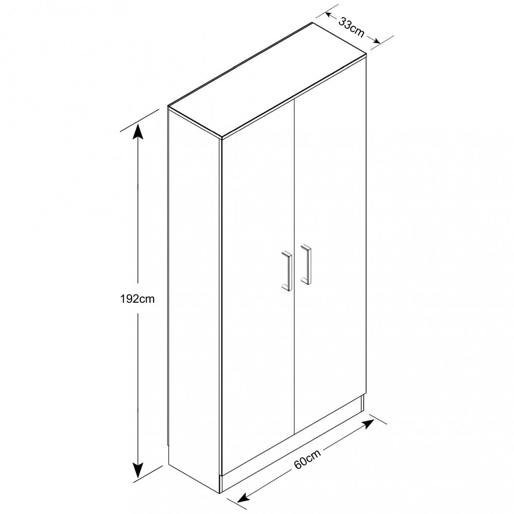 2-door light oak cabinet