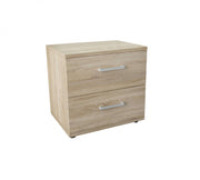 Ares light oak bedside table