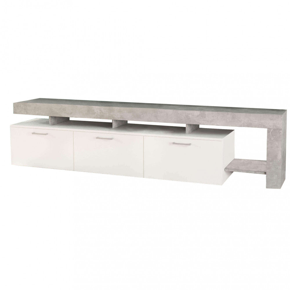 Portatv vale cemento chiaro e bianco