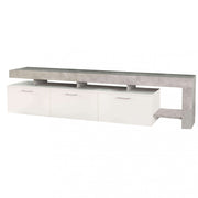 Portatv vale cemento chiaro e bianco