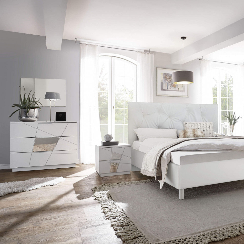 67 18 12 - 02 3-drawer chest of drawers, white ash, Leonardo