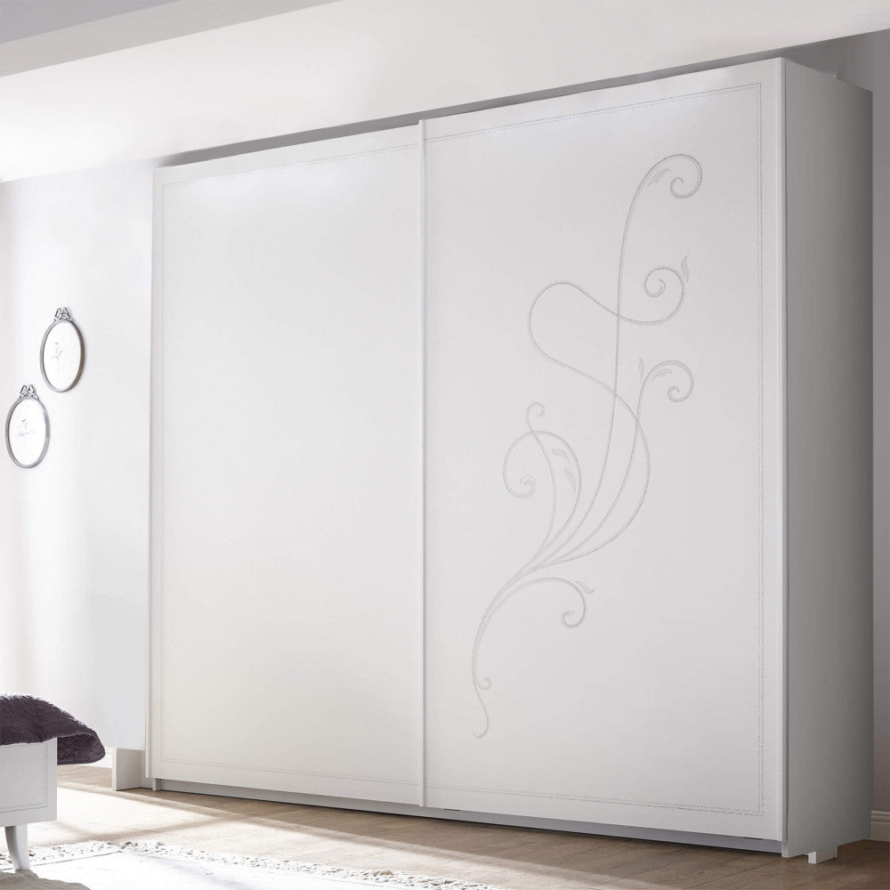67 18 01n - 243 sliding wardrobe 243x230 white ash Alessandro