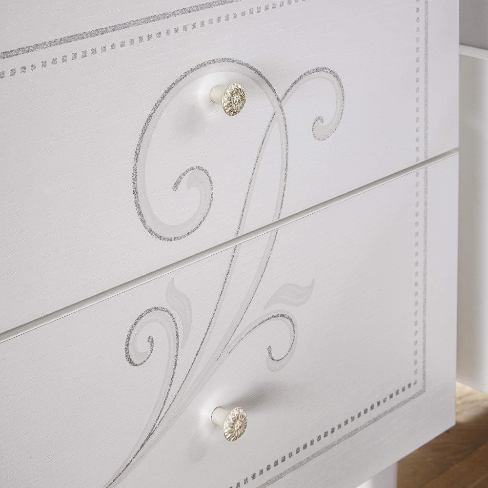 67 18 01 - 13 pair of 2-drawer bedside tables, white ash, Alessandro