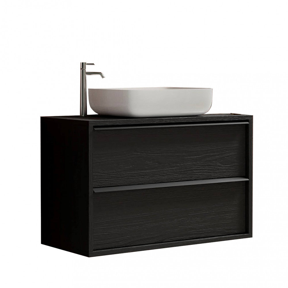 438986-s92 bagno sospeso cm 92 nero bruciato francesco
