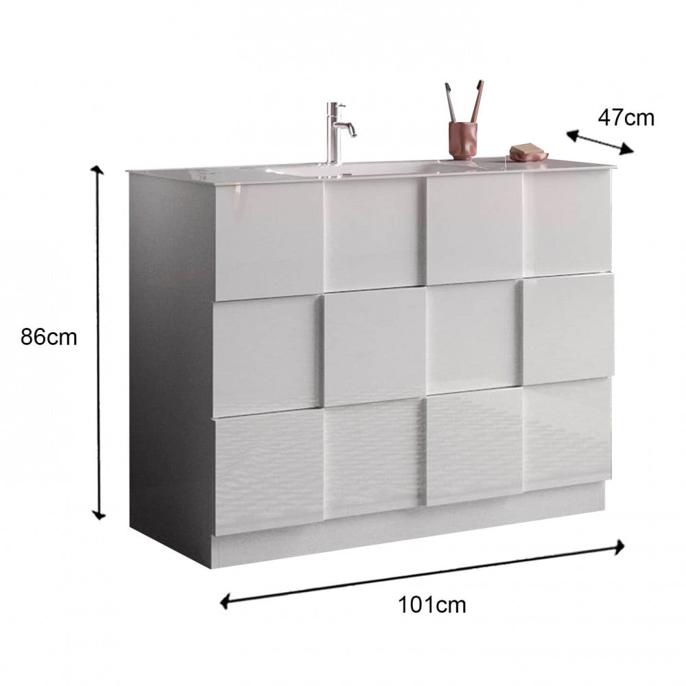 439008-t100 bagno a terra cm 100 bianco lucido lorenzo