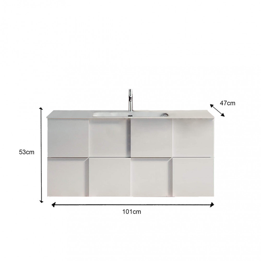 439008-s100 bagno sospeso cm 100 bianco lucido lorenzo