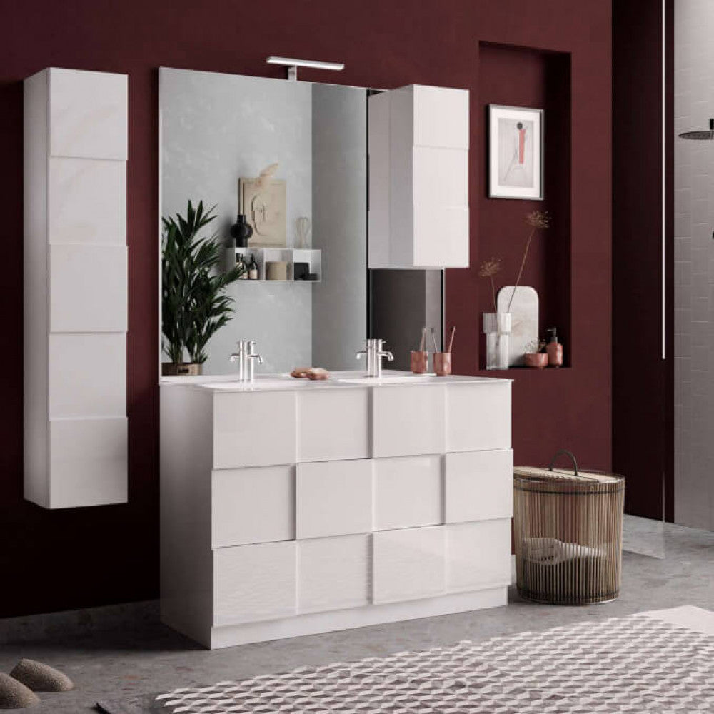 439008-10 colonna 1 anta bianco lucido lorenzo