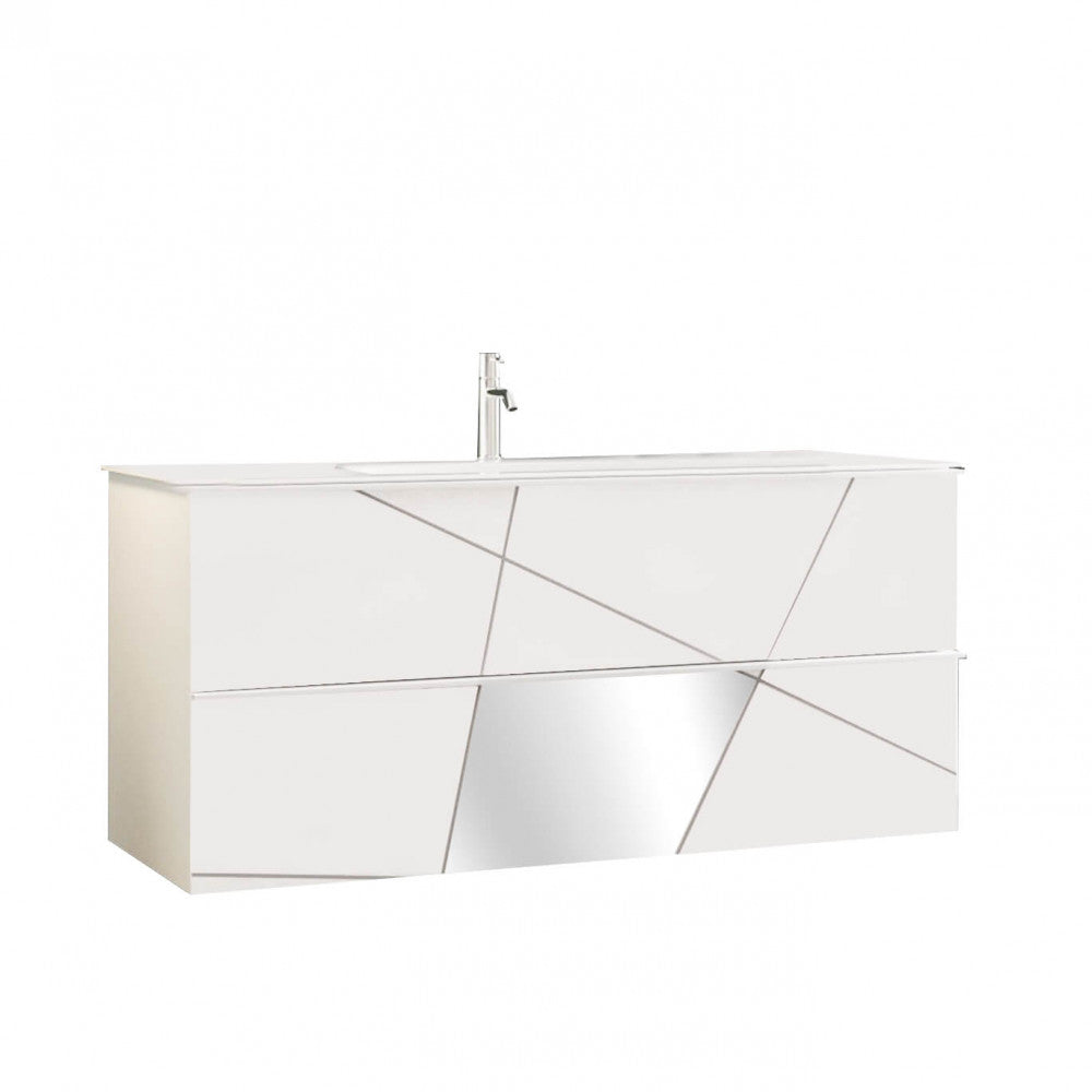 439050-s100 bagno sospeso cm 100 bianco lucido leonardo