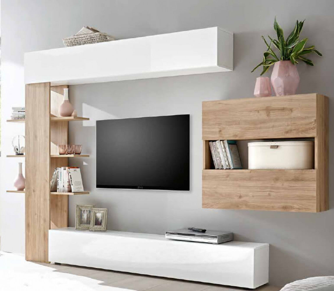 70 90 07 - 2k soggiorno comp. 2 bianco lucido/cadiz enea