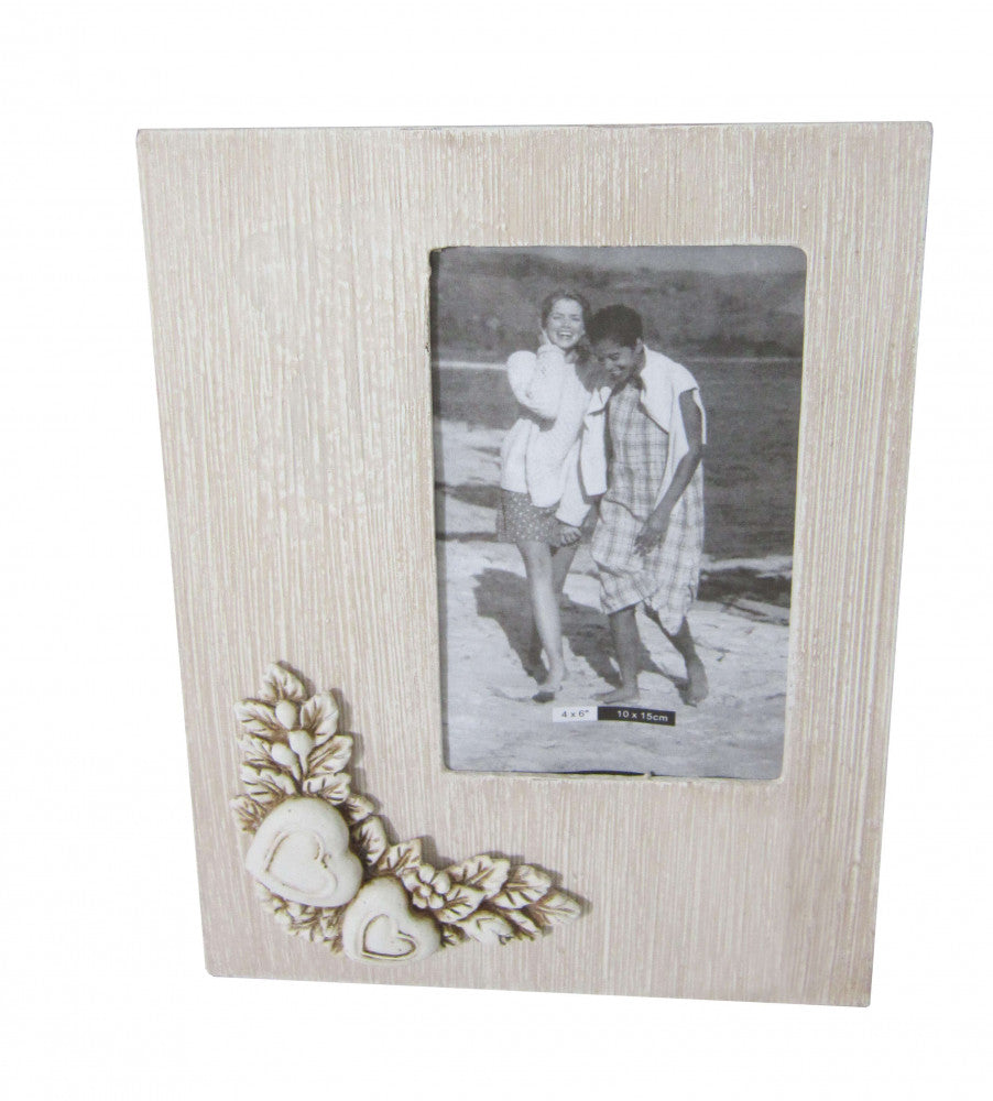 Portafoto shabby chic rettangolare tortora 10 x 15