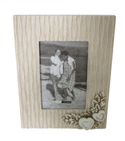 Shabby chic rectangular photo frame, dove gray, 10 x 15 cm