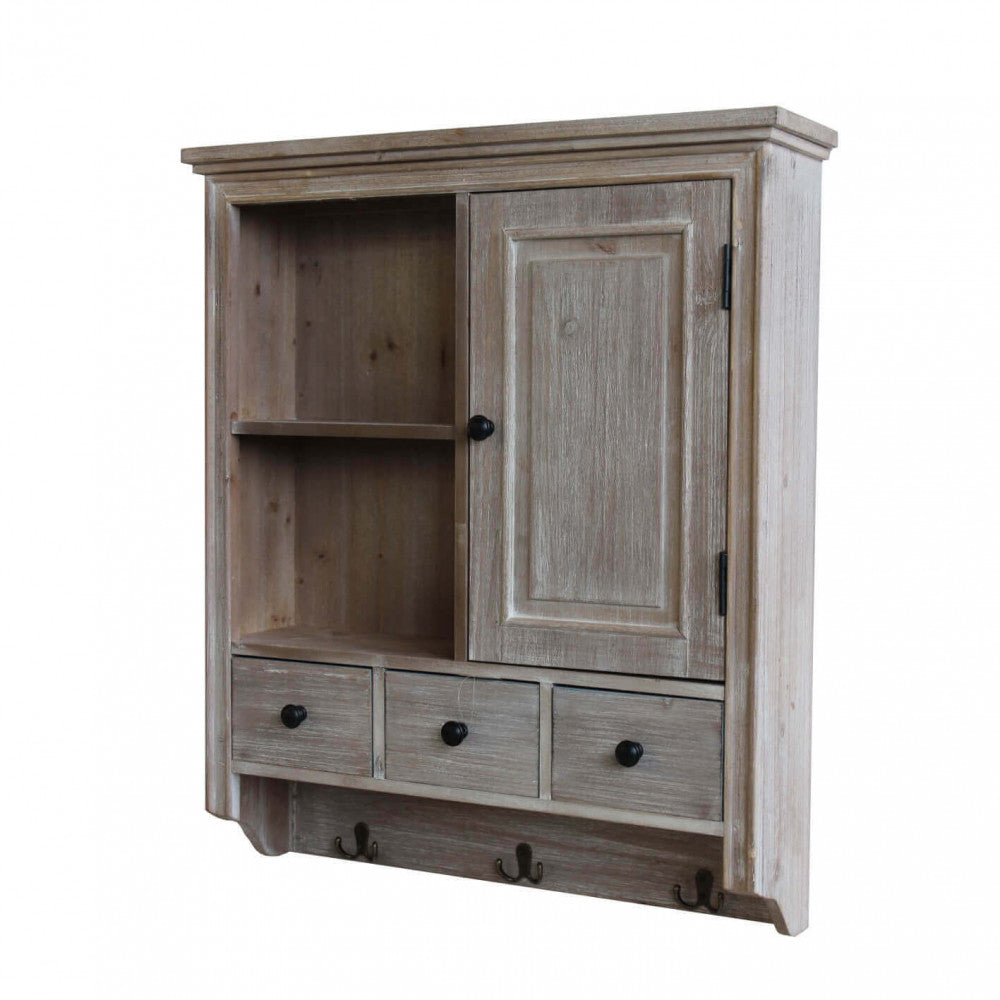 Pensile 1 anta e 3 cassetti