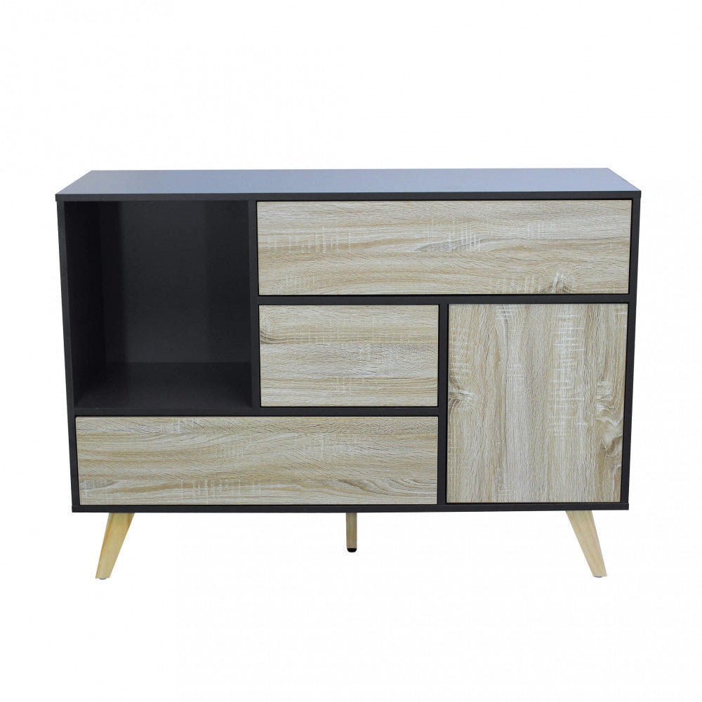 Mobile emory grigio e naturale