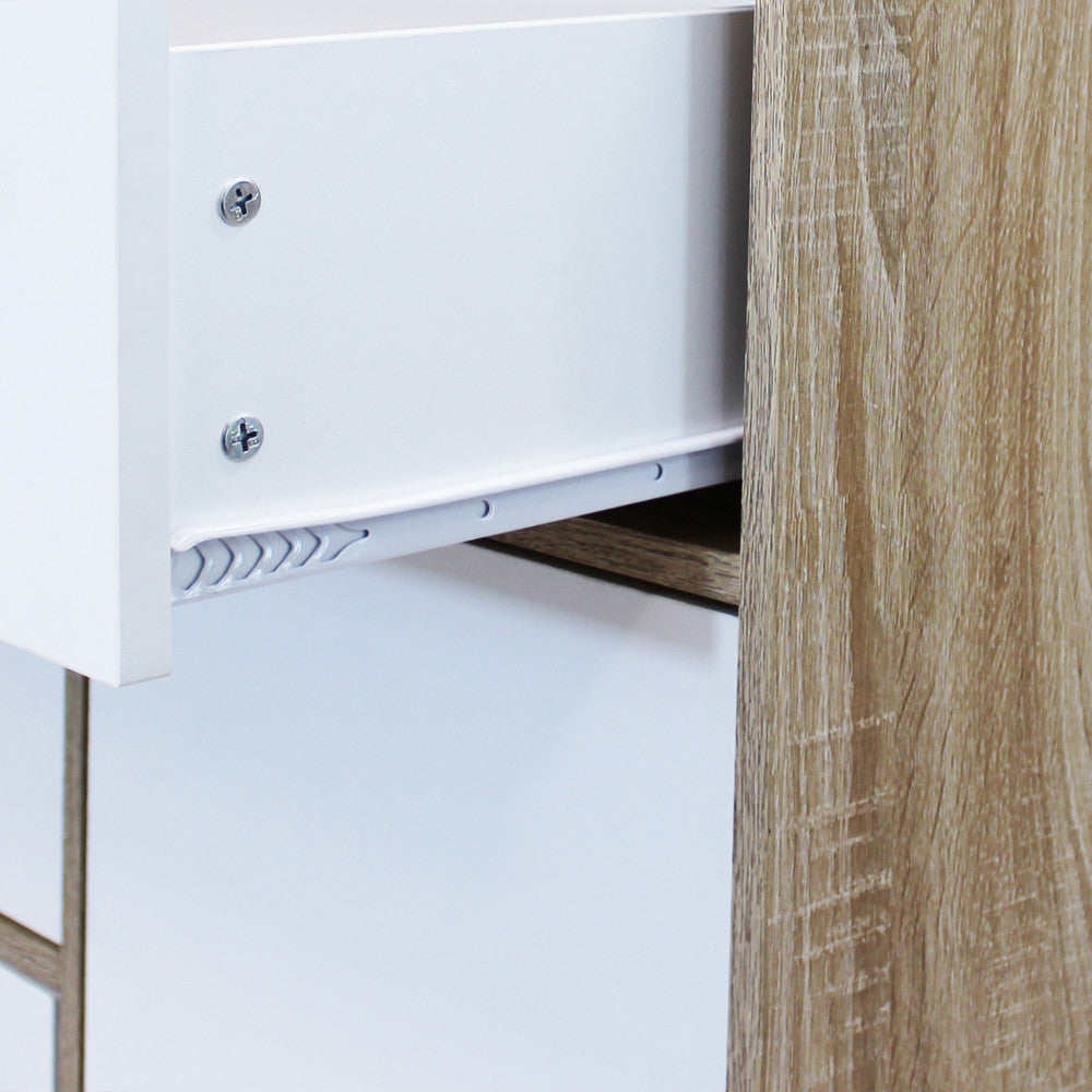 Mobile emory bianco e naturale