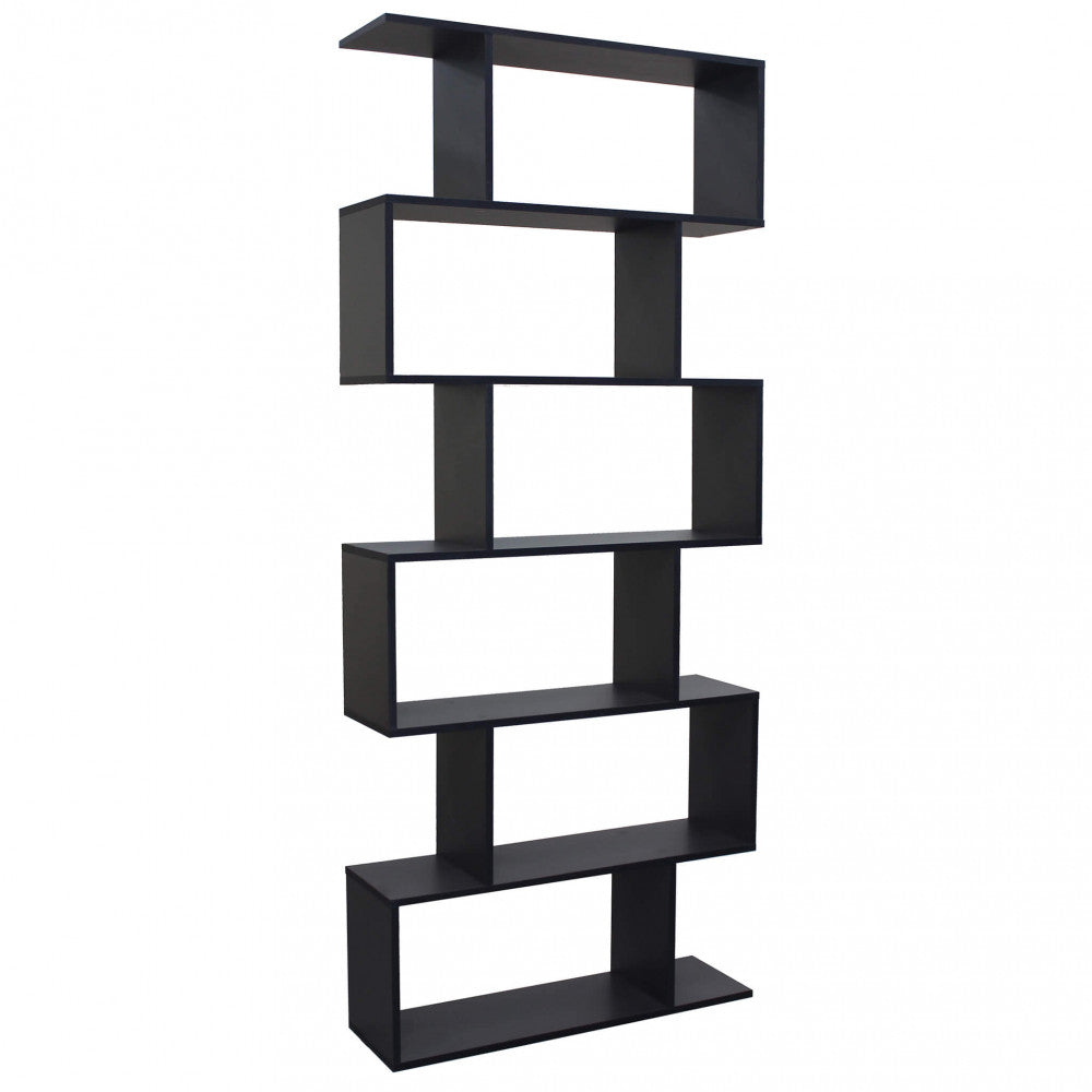 Libreria alana grigia e naturale