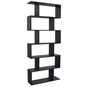 Libreria alana grigia e naturale