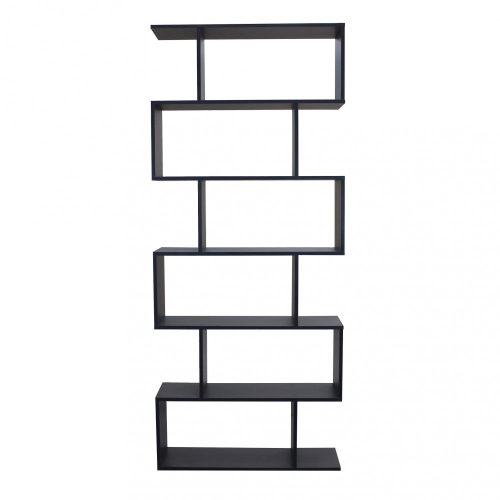 Libreria alana grigia e naturale