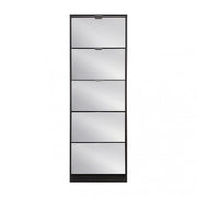 Scarpiera susie grigio scuro con specchio