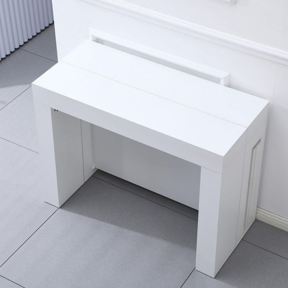 Tavolo consolle darius bianco 45/96/147/198/249/300 x 90