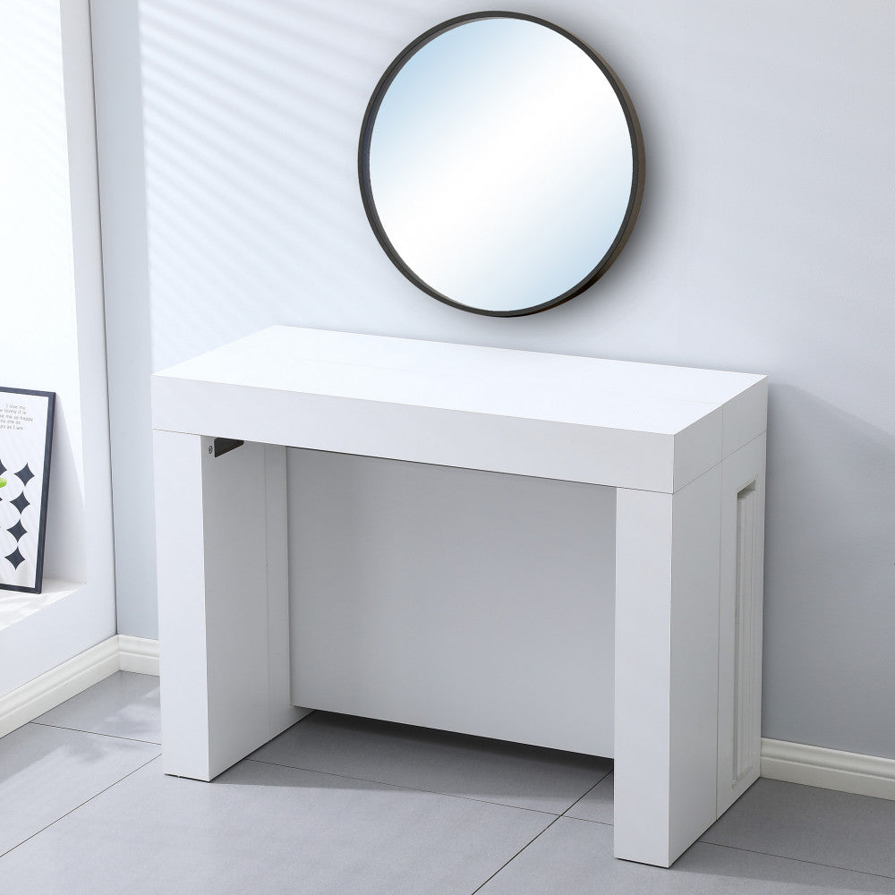 Tavolo consolle darius bianco 45/96/147/198/249/300 x 90