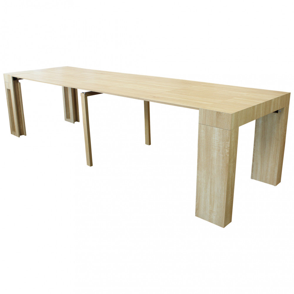 Tavolo consolle darius naturale 45/96/147/198/249/300 x 90