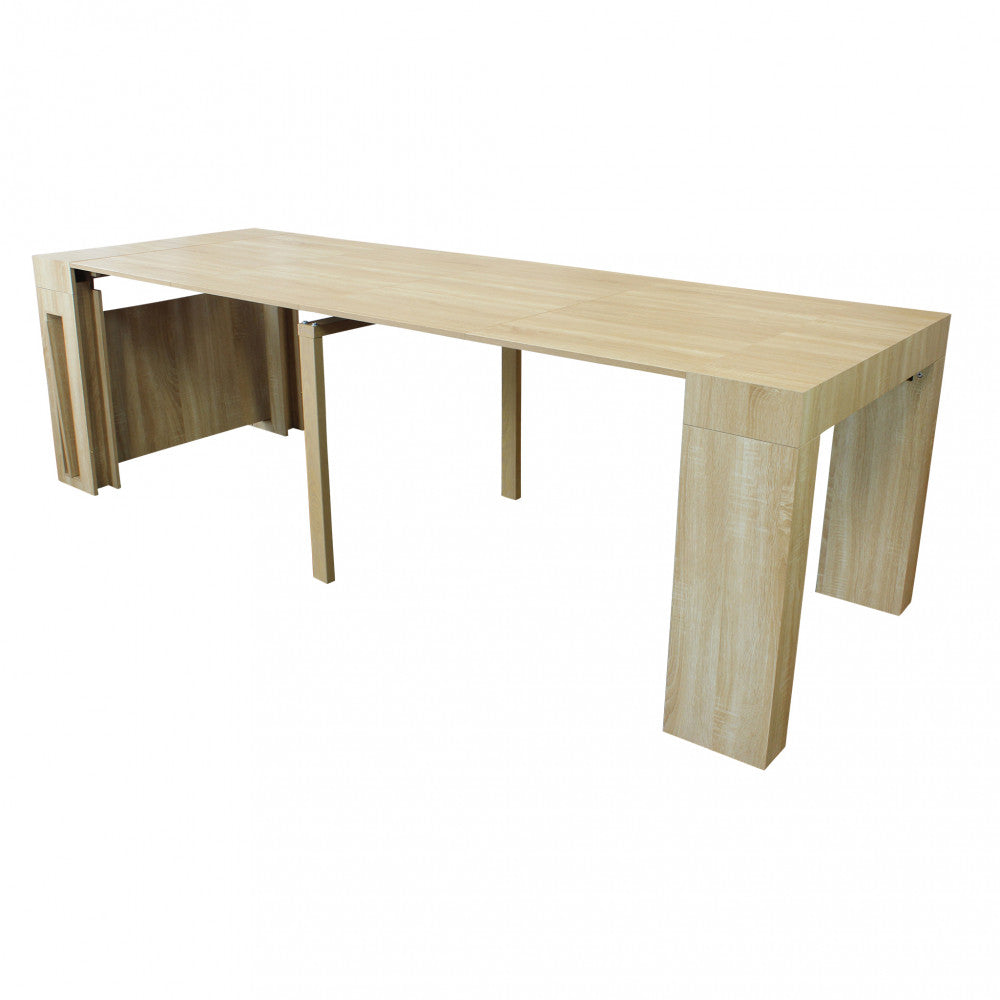 Tavolo consolle darius naturale 45/96/147/198/249/300 x 90