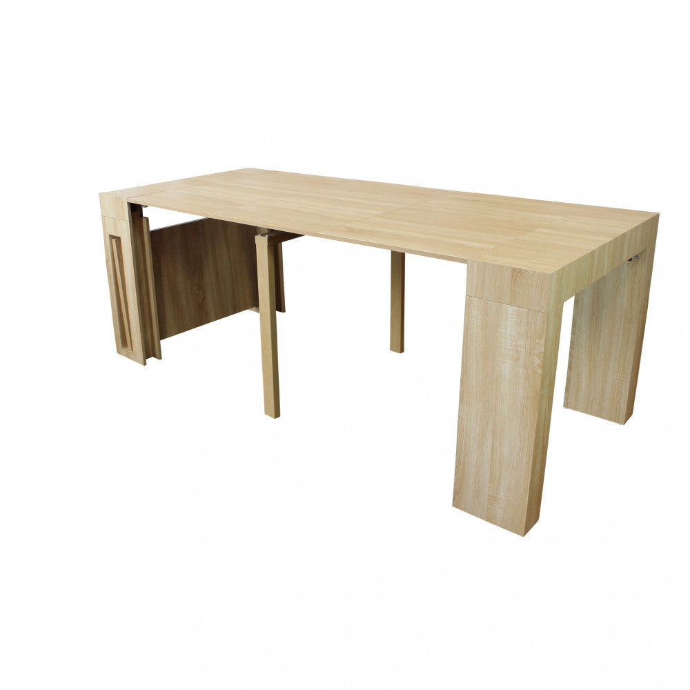 Tavolo consolle darius naturale 45/96/147/198/249/300 x 90