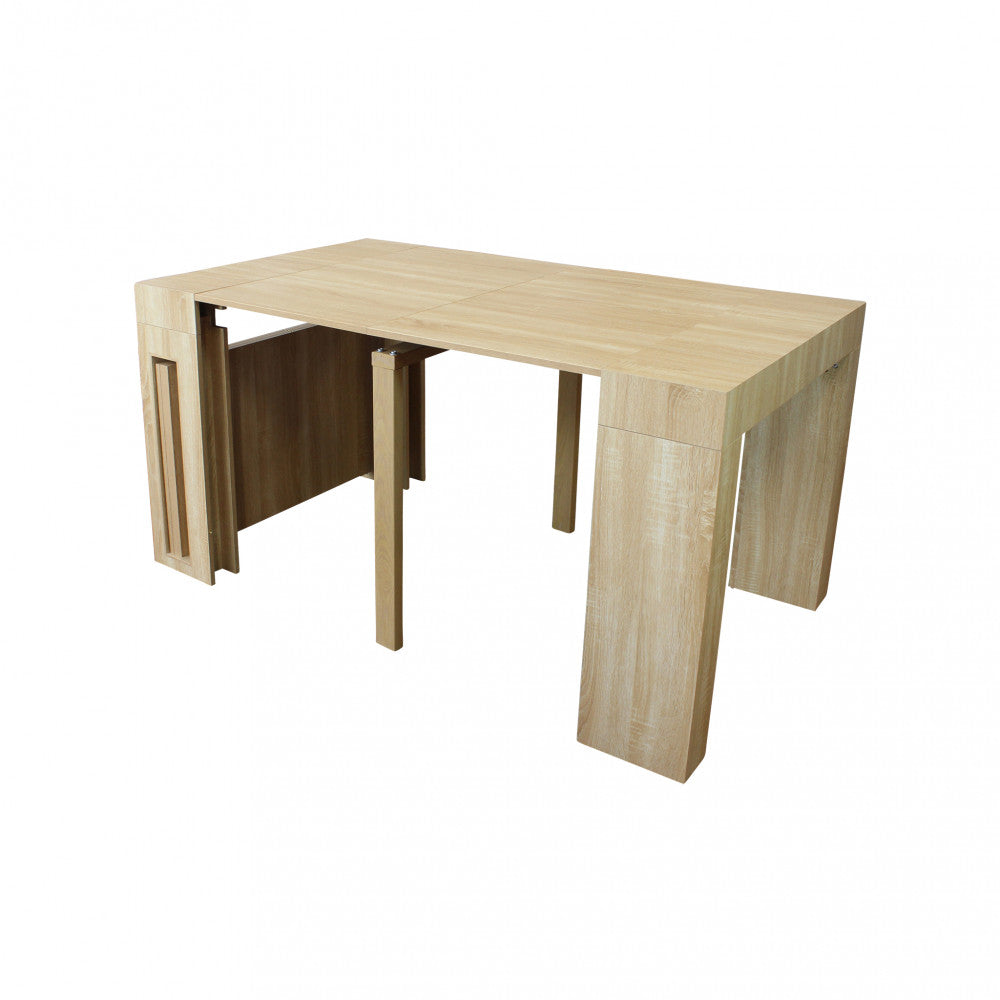 Tavolo consolle darius naturale 45/96/147/198/249/300 x 90