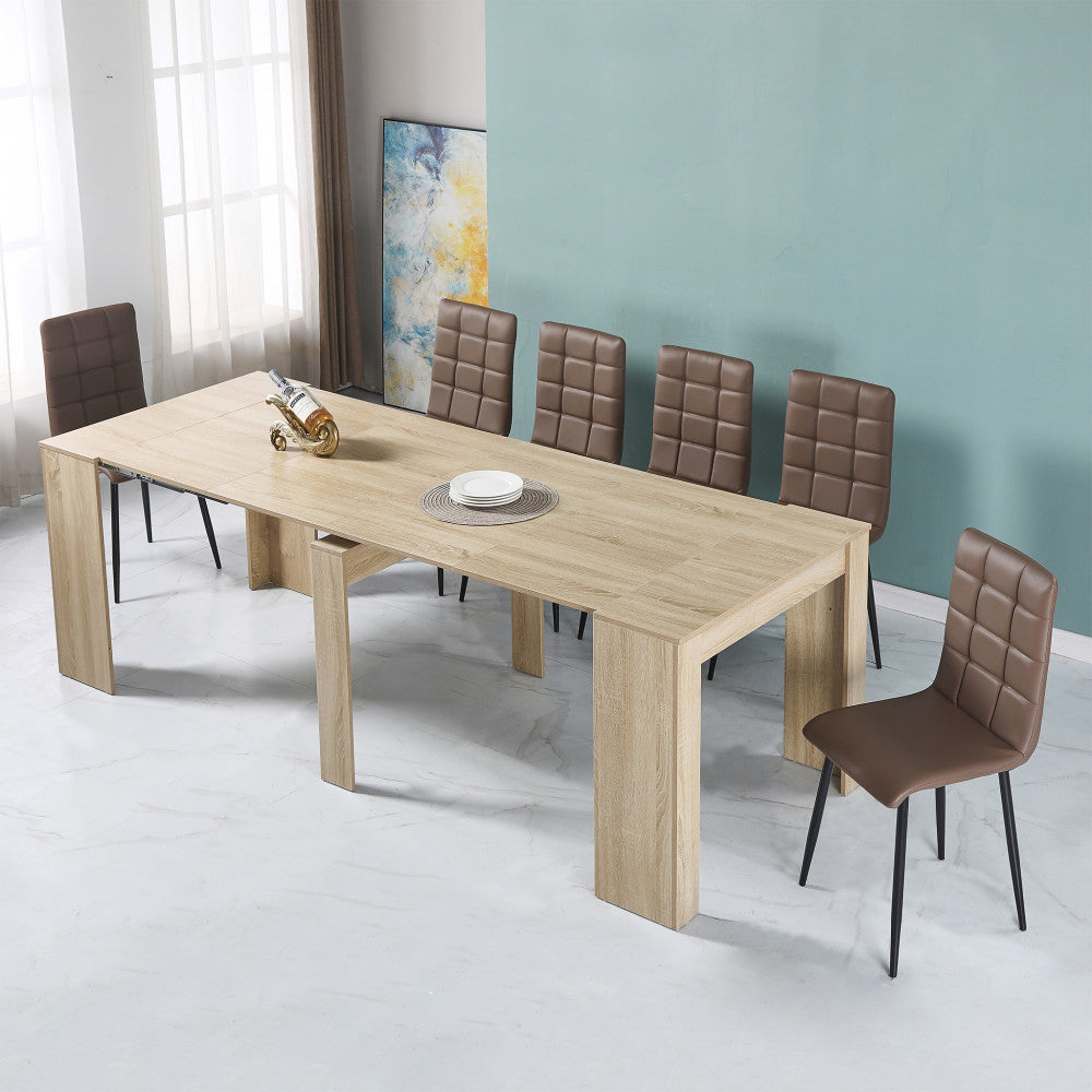 Tavolo consolle dave naturale 50/100/150/200/250/300 x 90