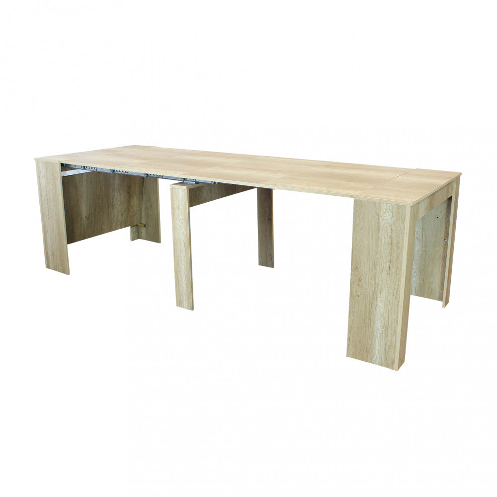 Tavolo consolle dave naturale con venature 50/100/150/200/250/300 x 90