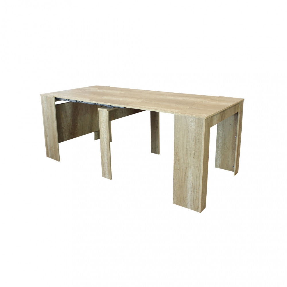 Tavolo consolle dave naturale con venature 50/100/150/200/250/300 x 90