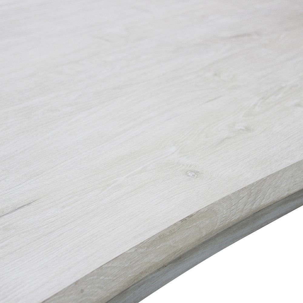 Tavolo dalbert bianco effetto legno 160 x 90