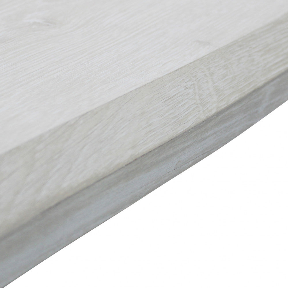 Tavolo dalbert bianco effetto legno 160 x 90
