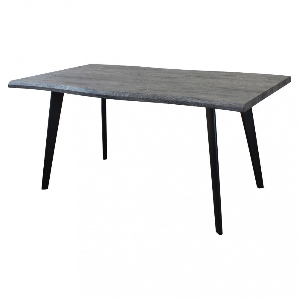 Tavolo dalbert antracite effetto legno 160 x 90