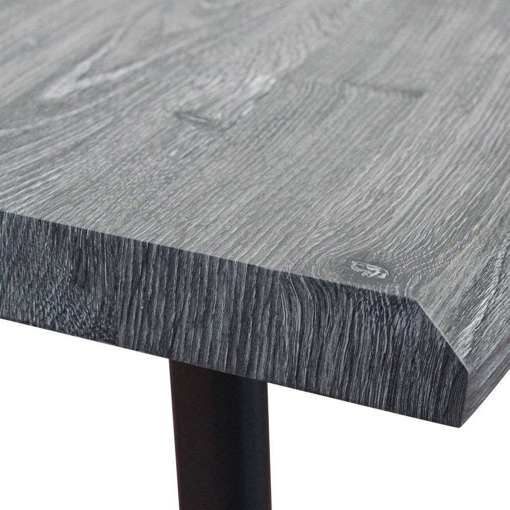 Tavolo dalbert antracite effetto legno 160 x 90