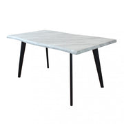 Tavolo dalbert grigio effetto pietra 160 x 90