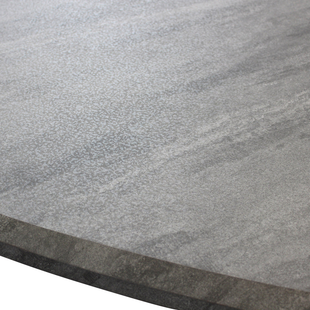 Tavolo dalbert grigio effetto pietra 160 x 90