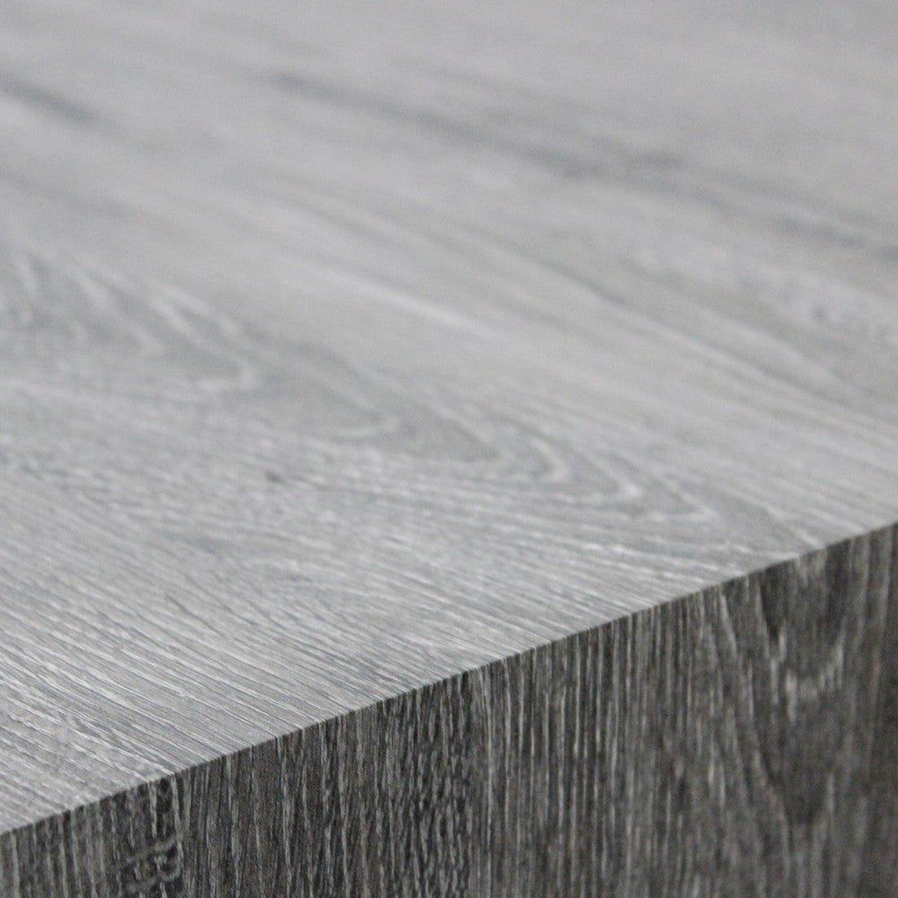 Tavolo allungabile darren antracite effetto legno struttura nera 160/240 x 90