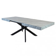 Tavolo allungabile darren grigio effetto pietra 160/240 x 90