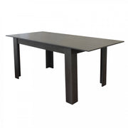 Tavolo allungabile emmet antracite effetto legno 140/190 x 90