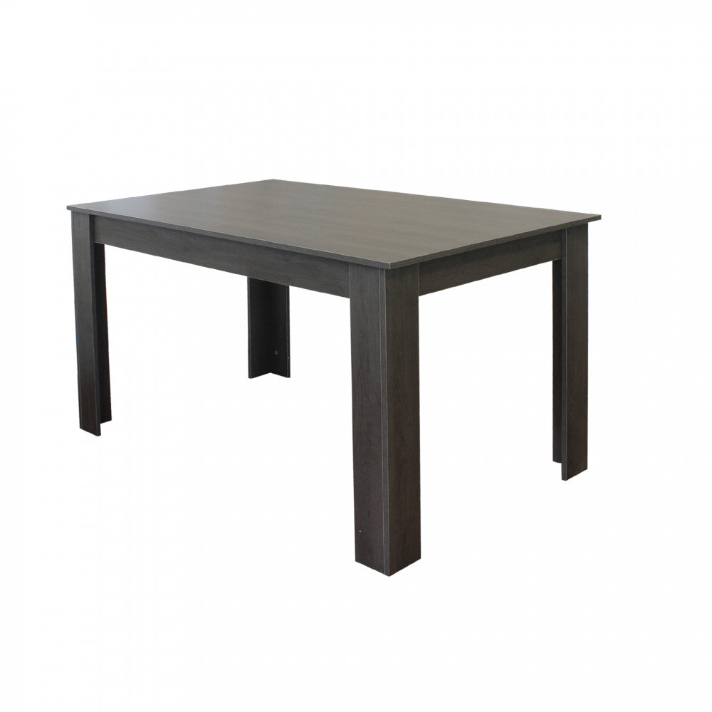 Tavolo allungabile emmet antracite effetto legno 140/190 x 90