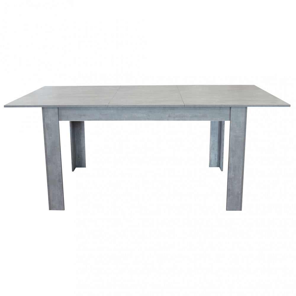 Tavolo allungabile emmet grigio effetto cemento 140/190 x 90