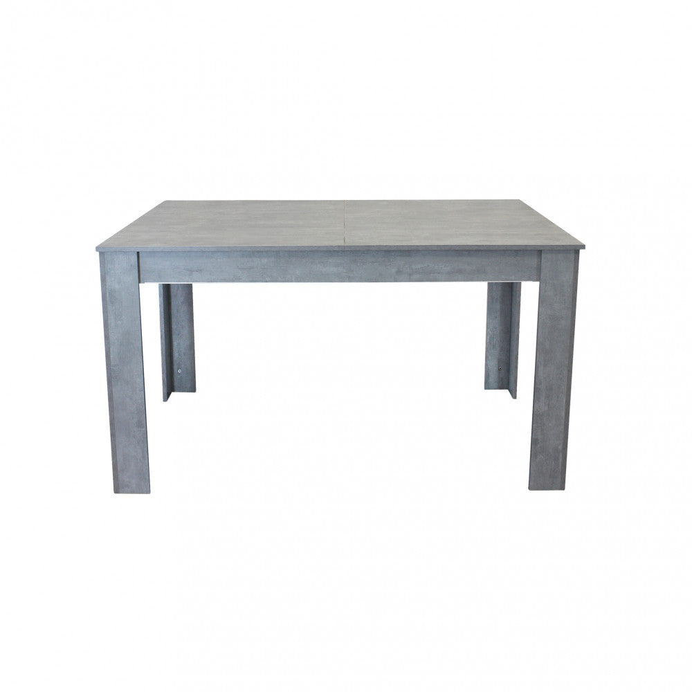 Tavolo allungabile emmet grigio effetto cemento 140/190 x 90