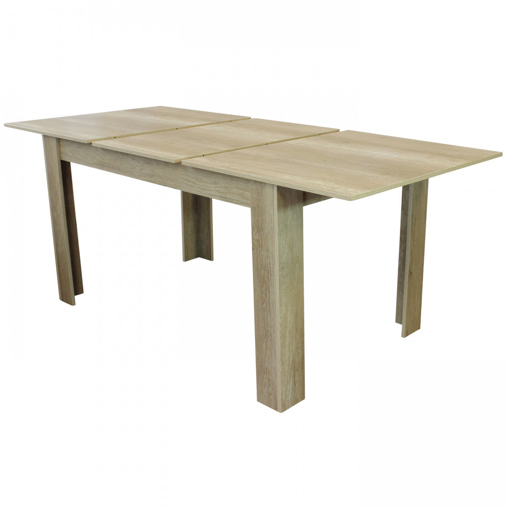 Tavolo allungabile emmet naturale con venature 140/190 x 90