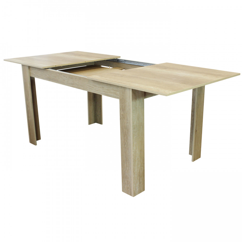 Tavolo allungabile emmet naturale con venature 140/190 x 90