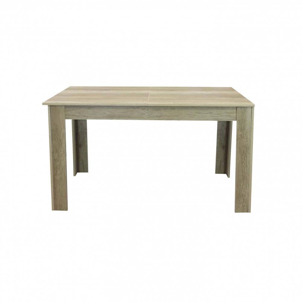 Tavolo allungabile emmet naturale con venature 140/190 x 90