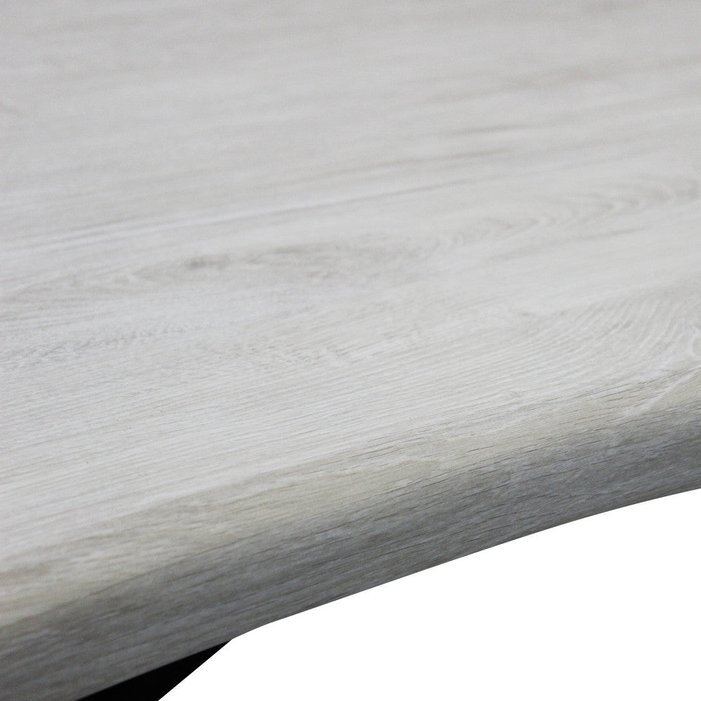 Tavolo floyd bianco effetto legno struttura nera 160 x 90