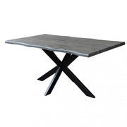 Floyd table anthracite wood effect black frame 160 x 90